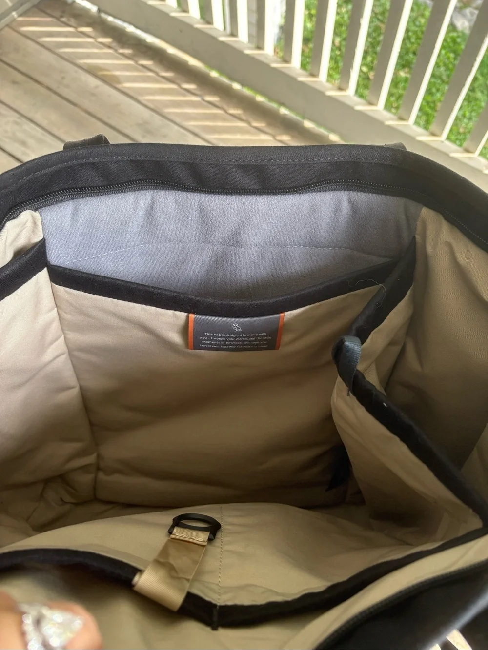Bellroy Black Tokyo Tote 15L - Front Slip Pocket